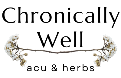 chronically well acu and herbs label